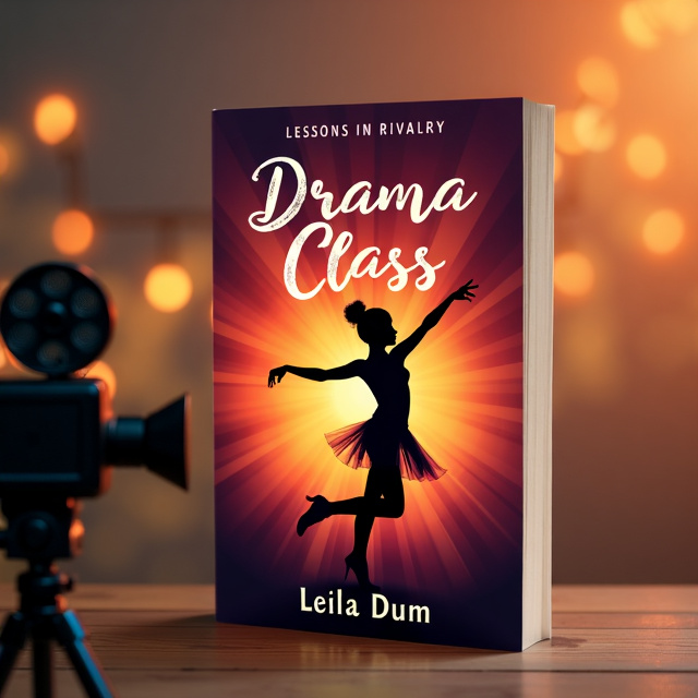 The cover features a close-up silhouette of a teenage girl, wearing a dance costume, against a vibrant sunset background. In the foreground, there is a film camera, capturing her dance routine, with rays of light emanating from it.