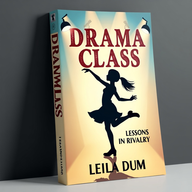 The cover features a silhouette of a teenage girl in a dynamic tap dance pose, with a film camera incorporated into the background. The girl is seen against an ivory-colored backdrop, surrounded by spotlights to create a sense of drama and ambition.
