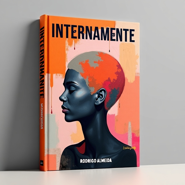 The cover features a stylized, abstract painting of a human figure, with bold and textured brushstrokes. The figure is indistinct, suggesting a head and shoulders. The painting is done in an oil painting style, using a palette of warm colors such as orange, red, pink, and skin tones, with some areas of cooler colors like blue and gray. The brushstrokes overlap in an expressive and chaotic manner, creating a modern and intriguing effect. The background is neutral, allowing the vibrant colors and texture of the figure to stand out.