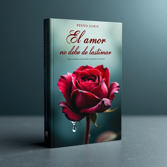 The cover features a close-up image of a tear falling on a wilted rose, symbolizing the pain and sadness of love. The tear is captured in sharp detail, showcasing the emotions of the protagonist. The background is a muted color palette of blues and grays, adding to the melancholic atmosphere.