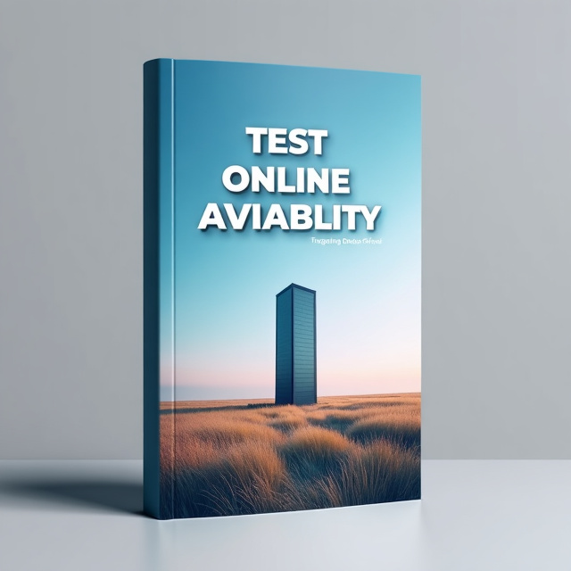 The cover features a serene landscape of a vast open field, with a clear blue sky and a single server tower standing tall in the distance. The server tower represents the core theme of the book, while the calm and peaceful environment creates a contrast that captures the reader's attention.