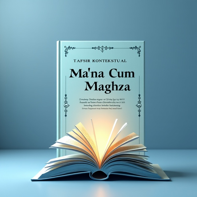 The central element of the cover is an illustration resembling a page from the Quran, symbolizing a guide for Muslims. This illustration is placed against a soft blue gradient background, creating a serene and captivating atmosphere. The title of the book is placed above the illustration, with a subtle light effect, while the author's name is positioned below. The logo of UIN Salatiga is placed in the upper right corner of the book cover.