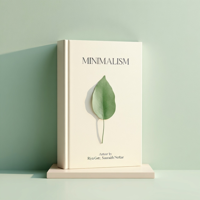 A clean, uncluttered background in light pastel color with a delicate leaf centered.