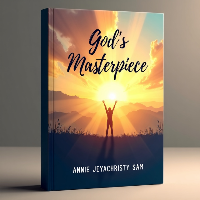 The cover features a stunning image of a sunrise over a serene landscape, with rays of light shining down from the heavens. A silhouetted figure stands in awe, symbolizing a spiritual connection. The color palette is warm and inviting, with soft hues of orange, gold, and blue.