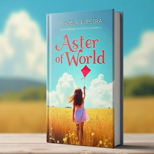 The cover features a photograph of a girl standing in the middle of a crowded field, facing away from the viewer. She is holding a brightly colored kite in her hand, with the string extending upwards towards the sky. The backdrop showcases a beautiful blue sky with fluffy clouds.