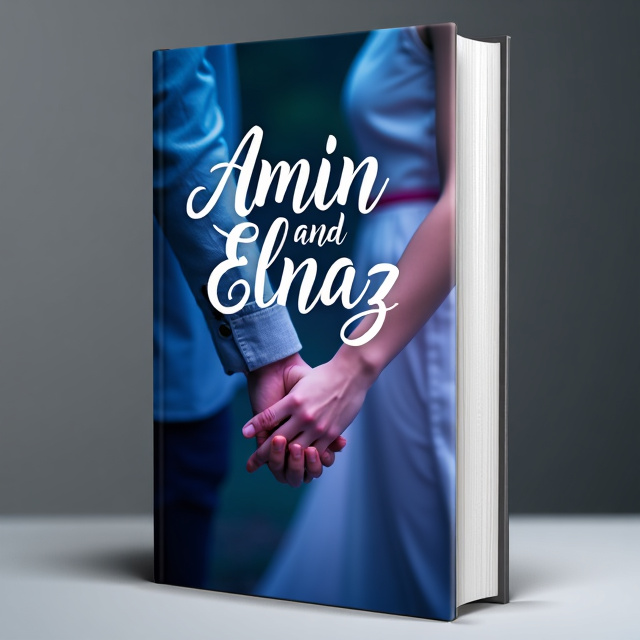 The cover features a romantic and dreamy atmosphere with shades of blue and purple. It includes a close-up image of a couple holding hands, their fingers intertwined, symbolizing their deep connection and love for each other. The background is a blend of soft gradients, creating a sense of tranquility and romance.