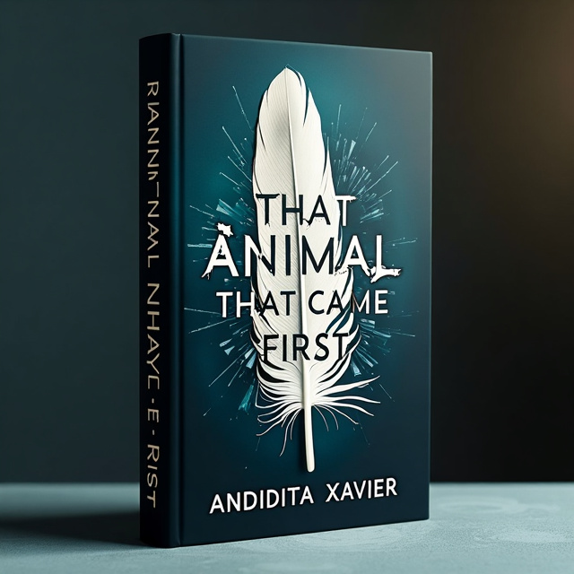The cover features a close-up image of a feather, with a shattered glass effect overlaying it. The feather represents fragility and vulnerability, while the shattered glass symbolizes trauma and brokenness. The overall visual style is dark and haunting, creating a sense of unease and discomfort.