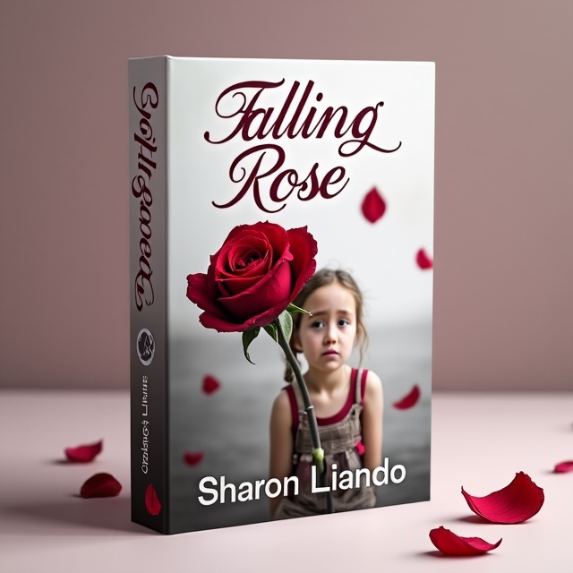 The cover features a close-up image of a wilted red rose, with petals falling off and scattered across the background. In the foreground, a young girl with a sad expression is shown, looking down towards the rose. The overall tone is melancholic and evokes a sense of loss and heartbreak.