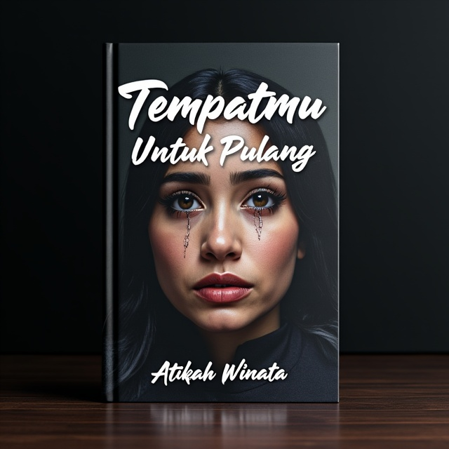 The cover features a close-up shot of a woman's face, with tears streaming down her cheeks. The background is dark and slightly blurred, representing the sadness and struggle in the story. The woman's expression is pained and determined, capturing the emotional journey of the protagonist.