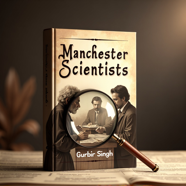 The cover features a sepia-toned background with faded images of 16th century scientists, such as Galileo, Copernicus, and Newton. In the foreground, there is a magnifying glass highlighting a portion of a scientific illustration. The overall composition creates a sense of intrigue and curiosity.