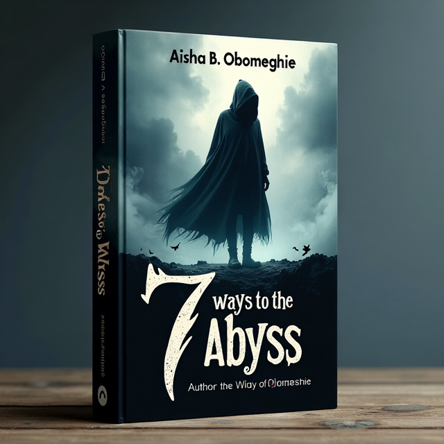 The cover features a dark, shadowy background with abstract elements. In the center, there is a mysterious figure standing on the edge of an abyss, with their face hidden by a cloak. The figure is surrounded by swirling mist and a sense of isolation. The overall atmosphere is one of tension, dread, and intrigue.