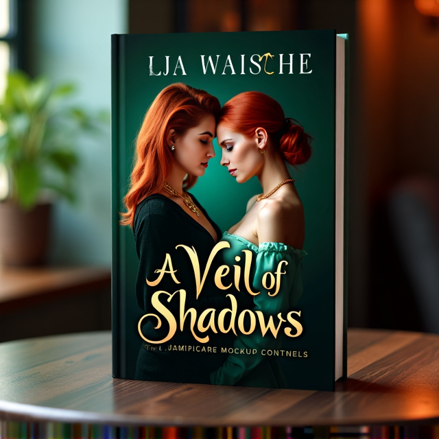 The cover features Alicia and Sophia, standing close together and gazing into each other's eyes. Alicia, with her vampiric features, is depicted with pale skin, sharp fangs, and a captivating yet reserved expression. Sophia, on the other hand, is portrayed as vibrant and warm, with ginger hair and expressive eyes. The cover also showcases Alicia's golden necklace, subtly glowing and symbolizing its significance to the story. The overall style is dark and mysterious, with a hint of romance and longing.