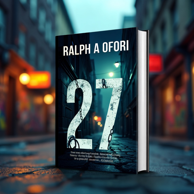 The cover features a dark urban street scene with blurred city lights in the background. Broken street signs and graffiti can be seen, adding a gritty and urban feel. In the foreground, there are faint, ghostly images of chains and bars, symbolizing entrapment and exploitation. However, there is also a hint of a brighter, hopeful light coming from a distant point, representing determination and resilience.