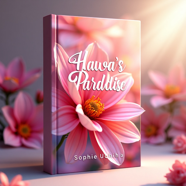 A close-up shot of a vibrant blooming flower, with the petals forming a delicate frame around the edges of the cover. The flower is surrounded by soft, ethereal light, symbolizing hope and purity.