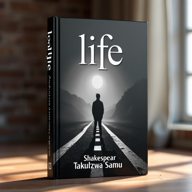 The cover features a stunning image of a person standing at a crossroad, symbolizing the theme of being lost in life. The image is in black and white, with the person in the foreground and the crossroad fading into the distance.