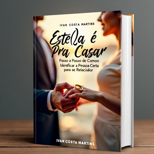 The cover features a close-up image of a man and a woman holding hands, with a focus on their interlocked fingers. In the background, there is a soft bokeh effect, representing love and romance. The couple is framed by a golden wedding ring, symbolizing commitment and marriage.