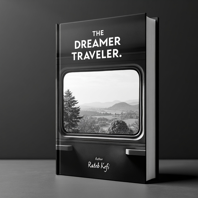 The cover features a black and white image of a subway car, with the window displaying a picturesque countryside scene. The subway car is positioned in the center of the cover, with the countryside scene visible through the window. The image is framed by a subtle border to give it a clean and polished look.