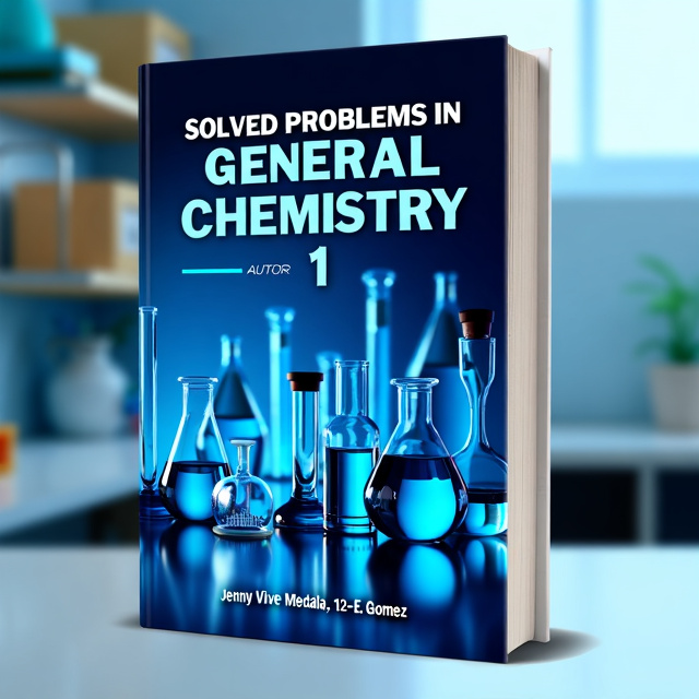 The cover will feature a realistic image of a laboratory setup, with a blue color scheme to represent the genre of chemistry. The periodic table of elements will be prominently displayed in the background, while lab tools such as beakers, test tubes, and flasks will be strategically placed to create a visually appealing composition.