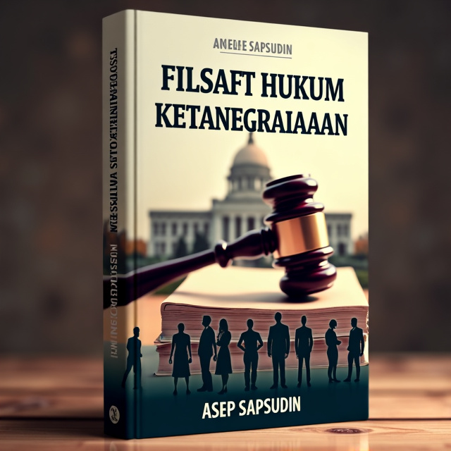 The cover features a close-up image of a legal hammer, representing the authority and power of the law. Behind the hammer, there is a stack of law books, symbolizing the depth of knowledge and expertise required in constitutional law. In the background, a silhouette of a grand government building is seen, signifying the importance and influence of the state in the legal system. People from different walks of life are shown in the foreground, representing society and its role in shaping constitutional law.
