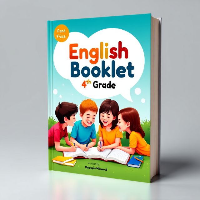 A colorful illustration of a group of children studying and laughing together. The illustration is placed in the center of the cover, with the title and author name above and below it.