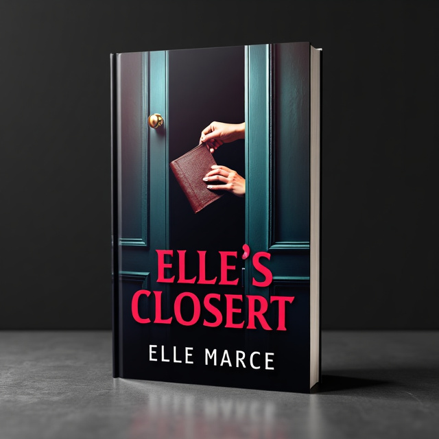 The cover features a darkened closet with a shadowy atmosphere. In the center, there is a woman's hand reaching into the closet, with fingertips reaching for a leather bound book. Surrounding the closet are subtle hints of lingerie and sex items. The overall imagery is seductive and alluring, capturing the themes of lust and desire.