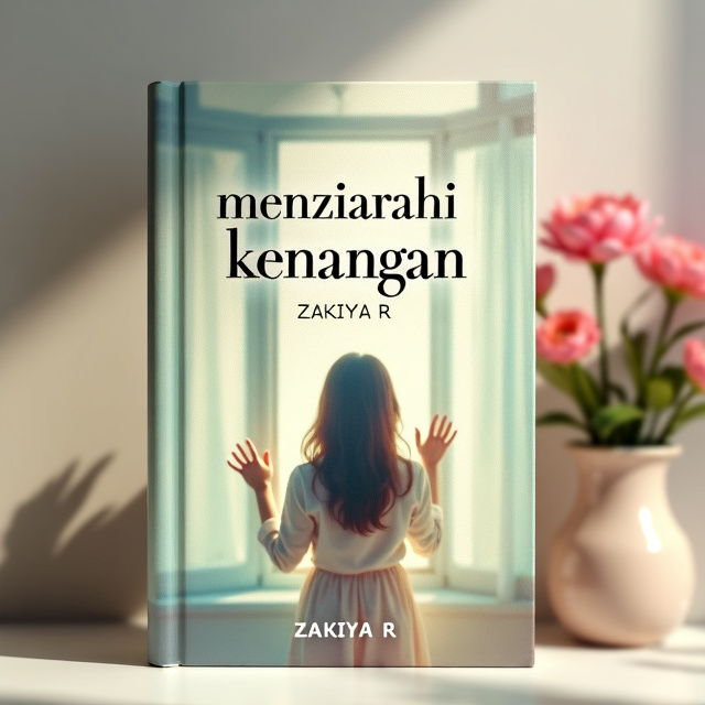 The cover features a soft and dreamy image of a woman standing near a window, symbolizing introspection and longing. The main focus is on her expressive face and hands, capturing the emotions conveyed in the poetry. The background is a subtle blend of pastel colors, creating a serene and whimsical atmosphere.