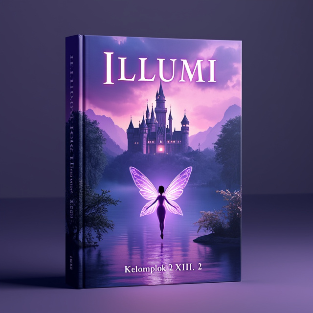 The cover features a grand castle in the background, surrounded by a mystical lake. In the foreground, a beautiful fairy with shimmering wings is seen hovering above the water. The overall style is magical and enchanting.