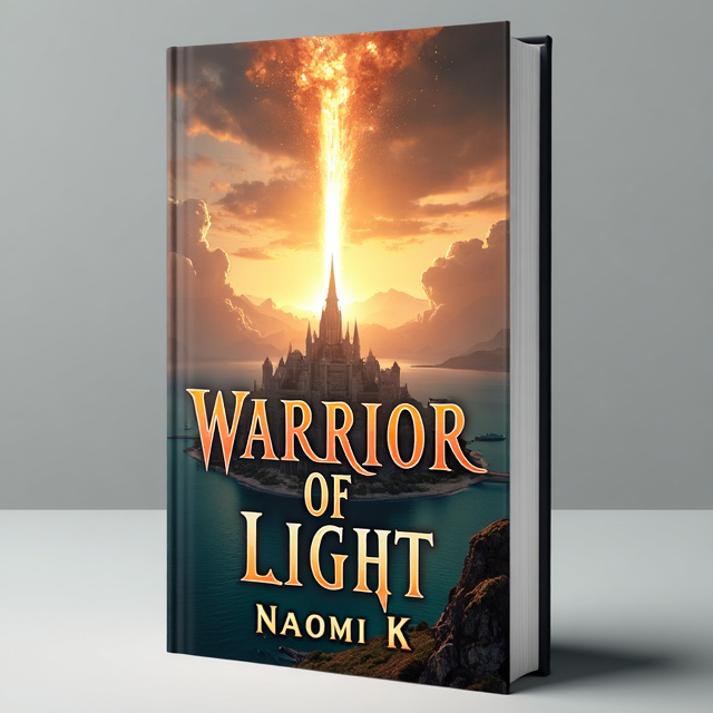 The cover features a panoramic view of the maritim city of Limsa Lominsa from Final Fantasy 14, made of white sandstone, with the sea and coastline in the background. A burning meteor is flying above the city, creating a sense of mystery and adventure.