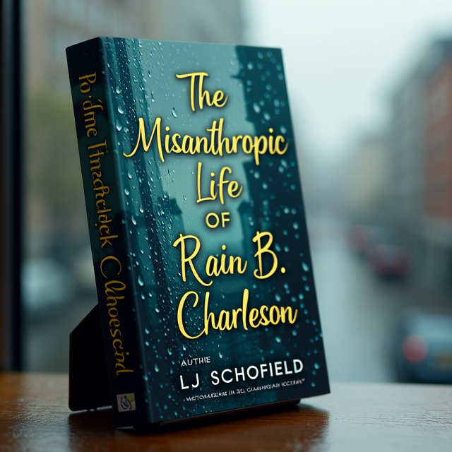 The cover features a close-up image of raindrops falling on a windowpane, with the reflection of a cityscape in the background. The raindrops are distorted, giving a sense of mystery and wonder. The colors are muted and gloomy, reflecting the sad and melancholic tone of the book.