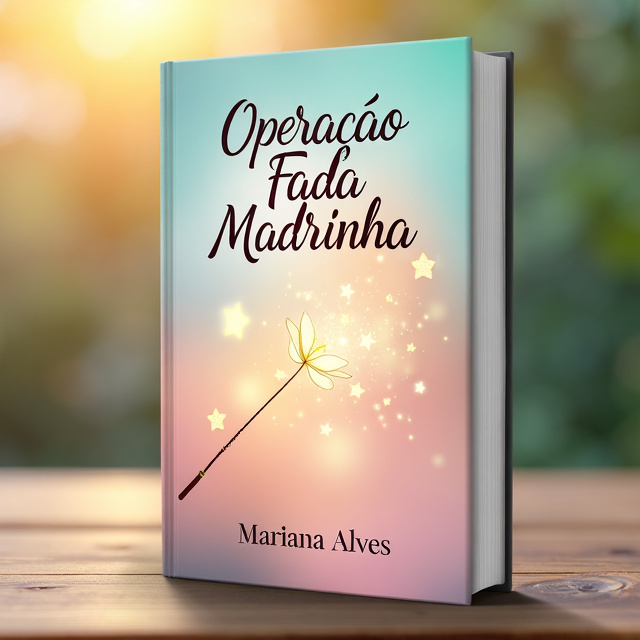 The cover features a soft, pastel-colored background with a faint glow. In the center, there is an image of a delicate fairy wand surrounded by sparkling stars. Above the image, there is a reflection of the book title in a graceful and flowing font. The author's name is displayed at the bottom in a more simple and elegant font.