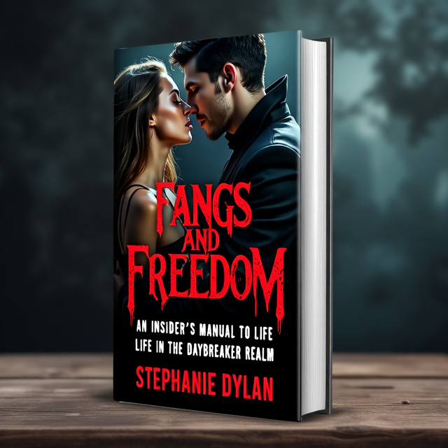 The cover features a close-up shot of a human slave girl and a vampire prince in an intense embrace. The vampire's fangs are visible, representing the danger and passion of their relationship. The background is a dark and eerie setting, portraying the vampire apocalypse.