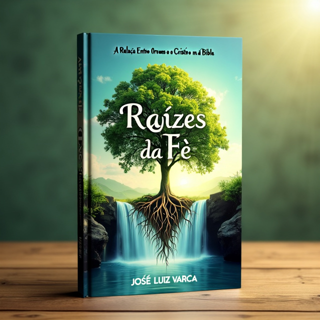 The cover design features a serene and tranquil scene, with a lush green tree surrounded by flowing river water and a clear blue sky. The roots of the tree are depicted, symbolizing the deep connection between trees and the Christian faith. Leaves and fruits adorn the branches, representing growth, abundance, and spiritual nourishment.