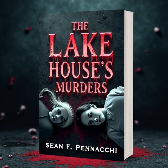 The cover features a close-up shot of two female teenagers lying side by side on the ground, their lifeless bodies covered in blood. The background is dark and gloomy, with hints of red splatters and shadows. The girls' faces are pale and expressionless, adding to the unsettling and eerie atmosphere.