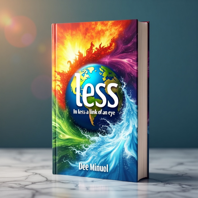 The cover features a vibrant and dynamic combination of the four main elements - earth, fire, water, and wind. Each element is represented by a vivid and eye-catching illustration, forming a circle that encompasses the planet Earth in the center. The elements are interconnected, symbolizing the link between humanity and nature.