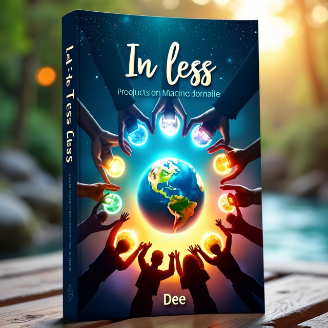 The cover features a vibrant and dynamic scene with the four main elements (fire, water, wind, and soil) represented as glowing orbs, connected from above in the form of light. In the center of the composition is the earth, symbolizing grounding and stability. Surrounding the earth are people of diverse backgrounds and ethnicities, joining hands and uniting in a circle, representing the power of human connection and hope for progress.