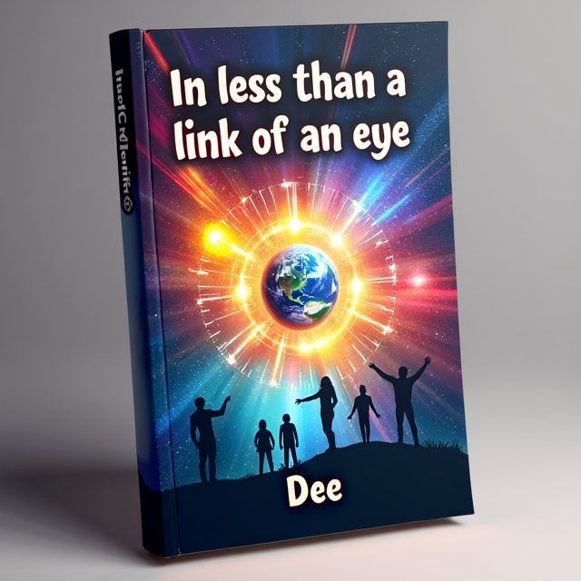 The cover features a vibrant and colorful depiction of the universe, with the four main elements of earth, fire, water, and wind interconnected and radiating light towards the center. In the center, there is an image of the earth, representing hope and progress. Surrounding the earth are silhouettes of people standing together, symbolizing unity and the power of human connection.
