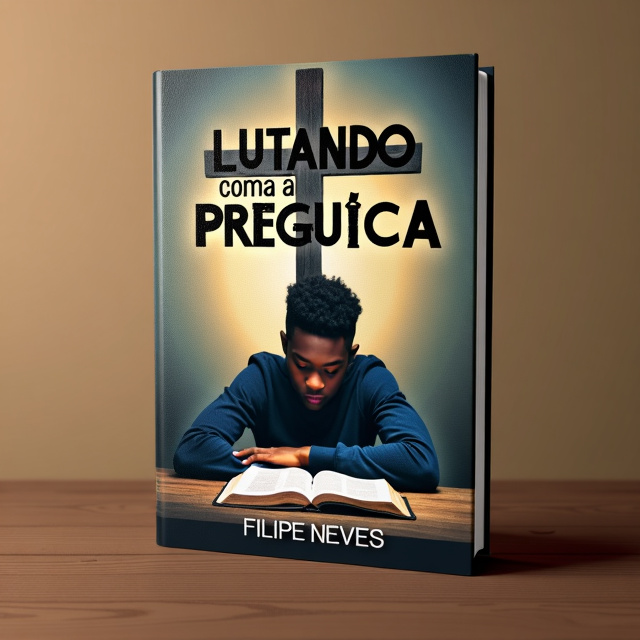 The cover features a black young person sitting at a desk, studying the Bible. The person is focused, with determination on their face. Behind them, there is a large cross, symbolizing their faith and connection to Jesus.