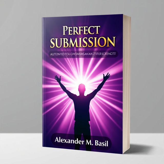 The cover features a vibrant purple background with rays of light emanating from the center. In the center, a silhouette of a person is shown with arms raised in joy and dedication. Surrounding the silhouette are symbols representing love and spirituality.