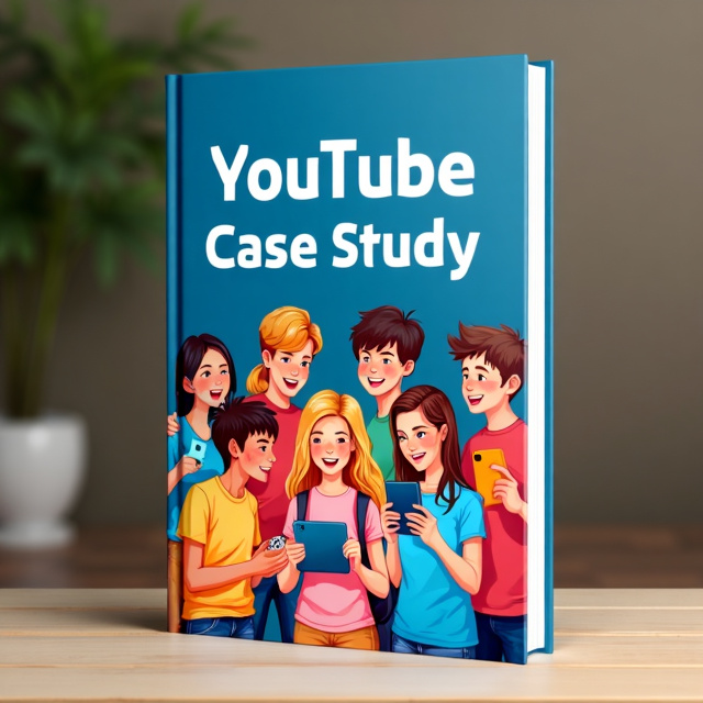The cover features a vibrant and eye-catching illustration of a group of children engaging with various social media platforms, including YouTube. The kids are shown smiling and having a great time, capturing the positive and fun aspect of the book's content.