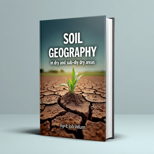 The cover features a close-up image of dry, cracked soil with sparse vegetation. The image is centered and fills most of the cover space. The title of the book is placed at the top in a bold, sans-serif font, while the author's name is placed at the bottom in a smaller, elegant serif font. A subtle color gradient is applied to the background, fading from warm earth tones to cool blue hues.