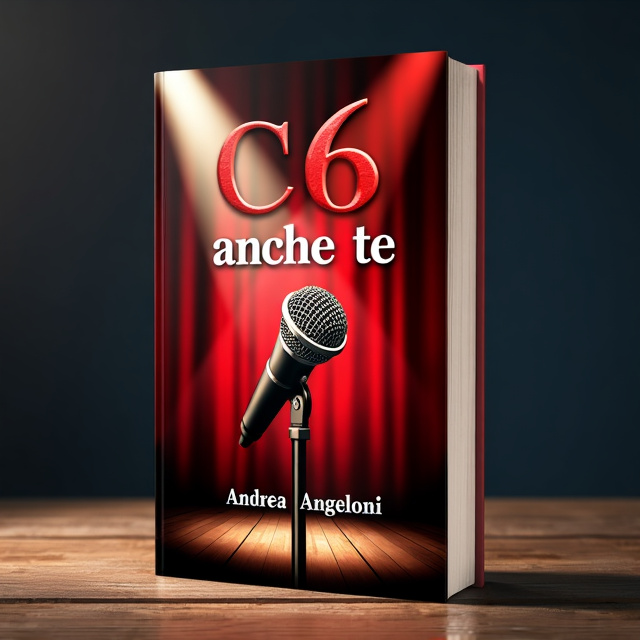 The cover features a spotlight shining down on a microphone on a stage, symbolizing the author's journey in the spotlight as a performer. The stage background is filled with vibrant red curtains, representing passion and intensity.