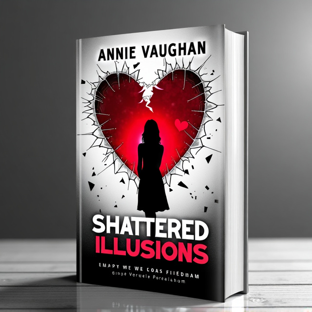 The cover will feature a shattered glass effect, with fragments of a broken heart scattered across the image. The shattered glass will be in shades of black and white, representing the duality of the toxic relationship. The broken heart will be depicted in red, symbolizing hurt and pain. In the center of the image, there will be a silhouette of a woman, representing the protagonist's journey towards freedom and self-discovery.