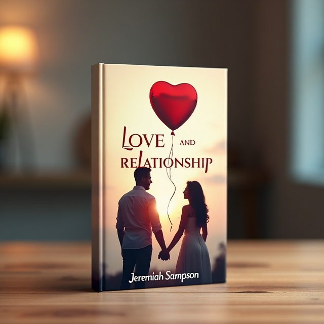 The cover features a close-up of a couple holding hands, with a red heart-shaped balloon floating above them against a soft, blurred background. The image exudes love and intimacy.