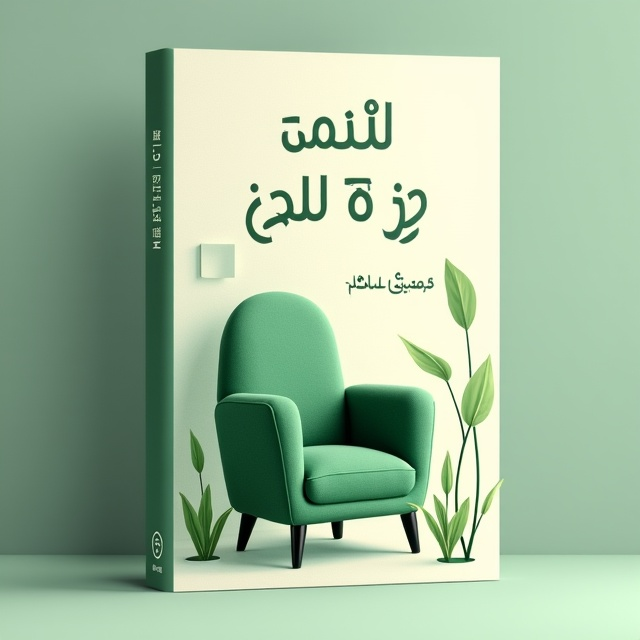 The cover features a simple, cozy, and abstract design. It incorporates a green color scheme, with a soft and inviting feel. The central element is an abstract shape that resembles a comfortable armchair, symbolizing the theme of laziness and love in the book. The background is a subtle pattern of abstract shapes, adding depth and visual interest to the composition.