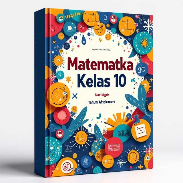 The cover features a vibrant and colorful illustration of mathematical symbols and equations, arranged in an abstract and dynamic pattern. The symbols are intertwined with images representing education and intelligence, such as books, pencils, and lightbulbs.