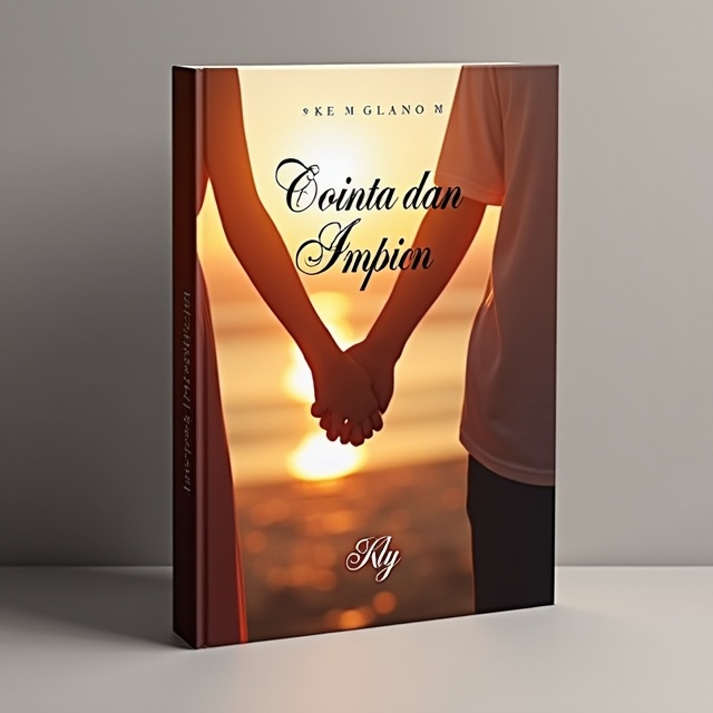 The cover features a close-up shot of a couple holding hands, with a soft focus on their intertwined fingers. The background is a blurred image of a sunset, creating a romantic and dreamy atmosphere.