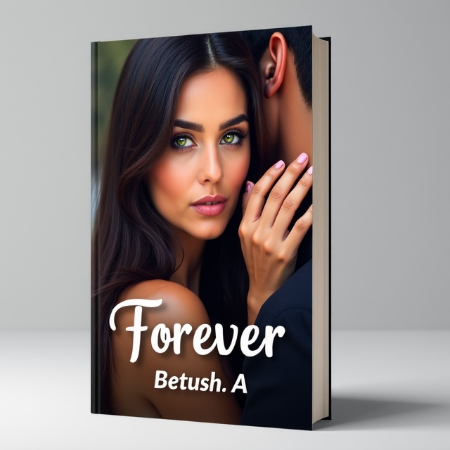 The cover features a close-up image of a woman with long dark brown hair and piercing green eyes. She is leaning against a man's hand that is gently caressing her cheek, symbolizing love and intimacy.