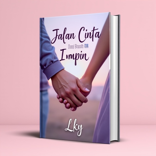 The cover features a close-up image of a couple holding hands, with their fingers intertwined. The background is a soft pastel color gradient, gradually transitioning from pink to purple. The title is placed at the top of the cover in a bold, elegant font, while the author's name is displayed at the bottom in a smaller, cursive font.