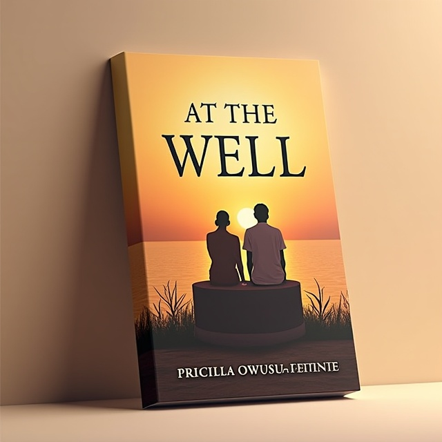 The cover features a serene image of a well, with a man and a woman sitting behind it. The colors are warm and inviting, creating a sense of comfort and spirituality. The focus is on the well, symbolizing the central theme of the book.