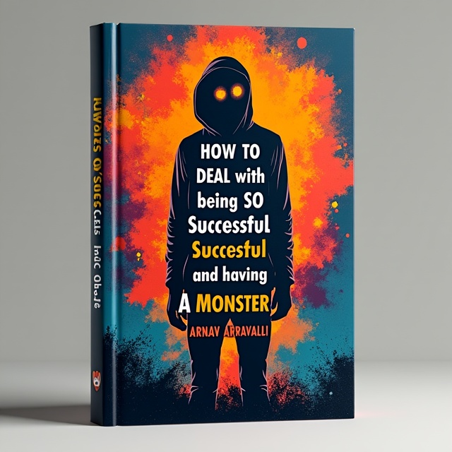 The cover features a distressed male silhouette overlaid with a bold, eye-catching image of a monster cock. The silhouette is shown in various stages of emotion, representing the different themes of the book. The background is a mix of vibrant colors, symbolizing the rollercoaster of emotions the protagonist experiences.